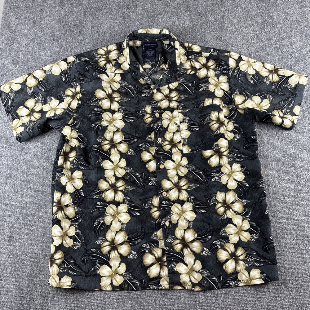 Vintage Extreme Gear Tropical Aloha Camp Shirt Mens Large